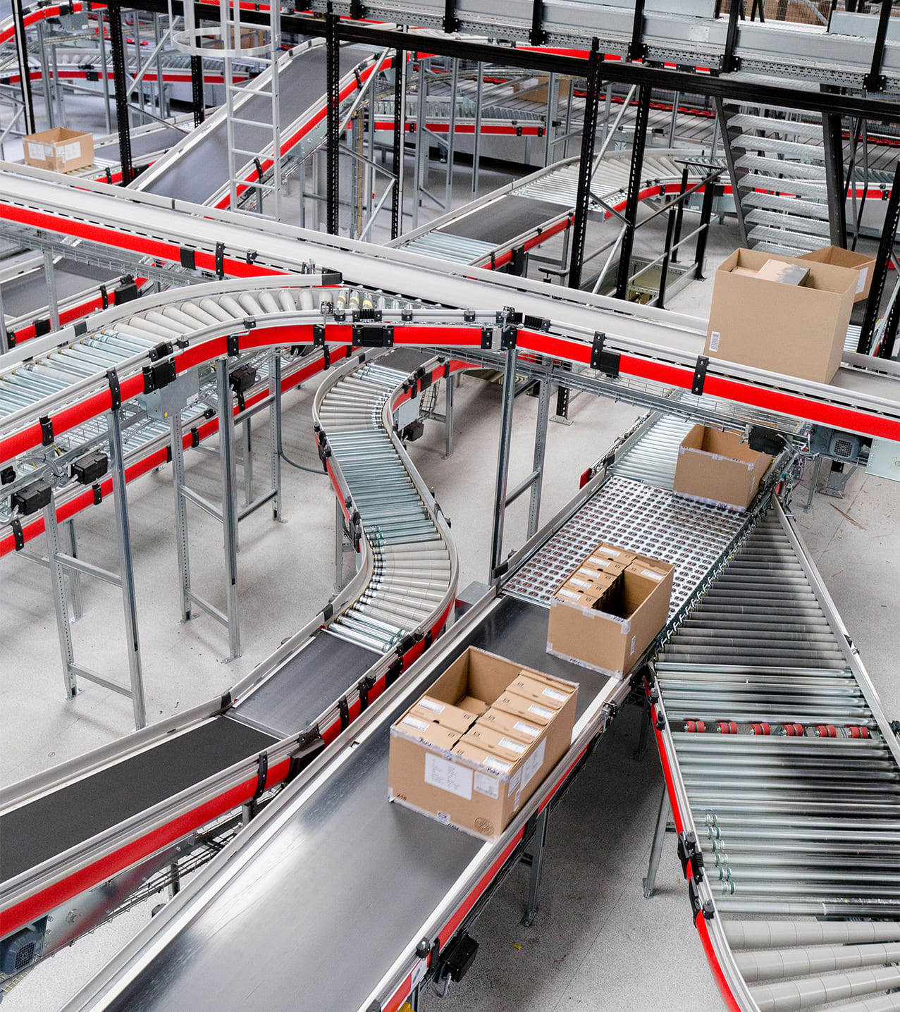 TFR conveyors moving packages